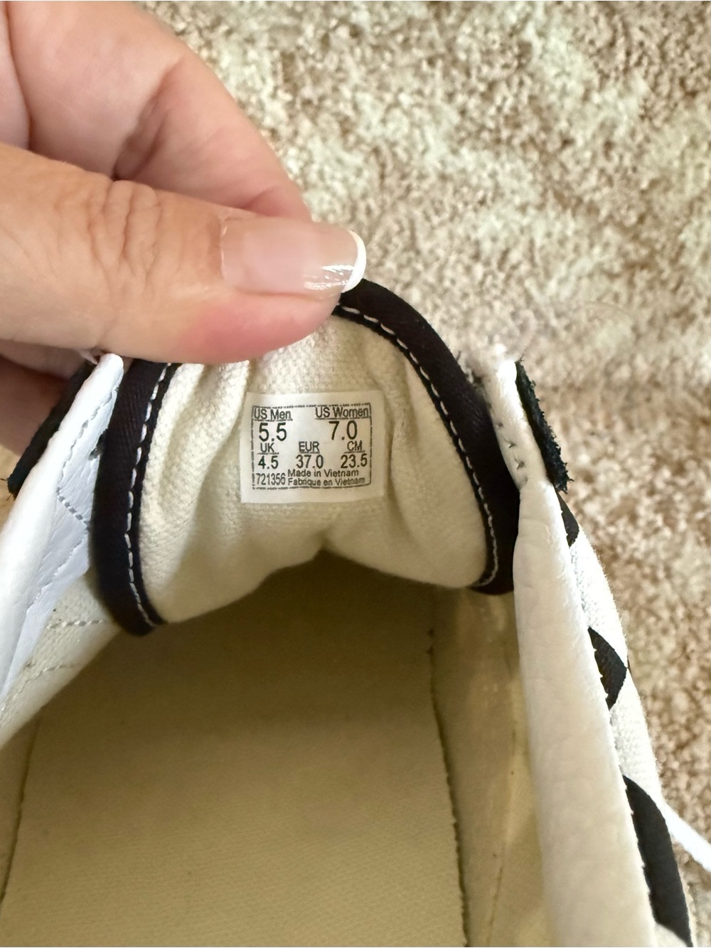 Black & White Checkerboard Skate Sneakers - Picture 5 of 5